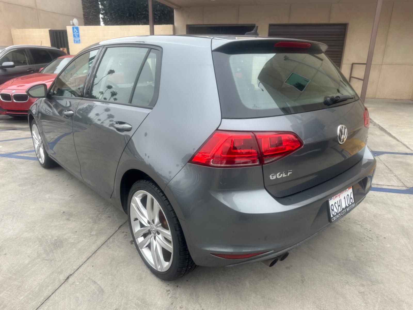 2015 Gray /Black Volkswagen Golf Leather (3VW217AU1FM) with an 4 Cylinder engine, Automatic transmission, located at 30 S. Berkeley Avenue, Pasadena, CA, 91107, (626) 248-7567, 34.145447, -118.109398 - Photo #3